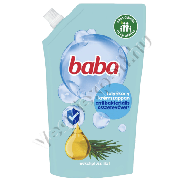 Baba folyékony szappan utántöltő antibakteriális, eukaliptusz illat 500 ml