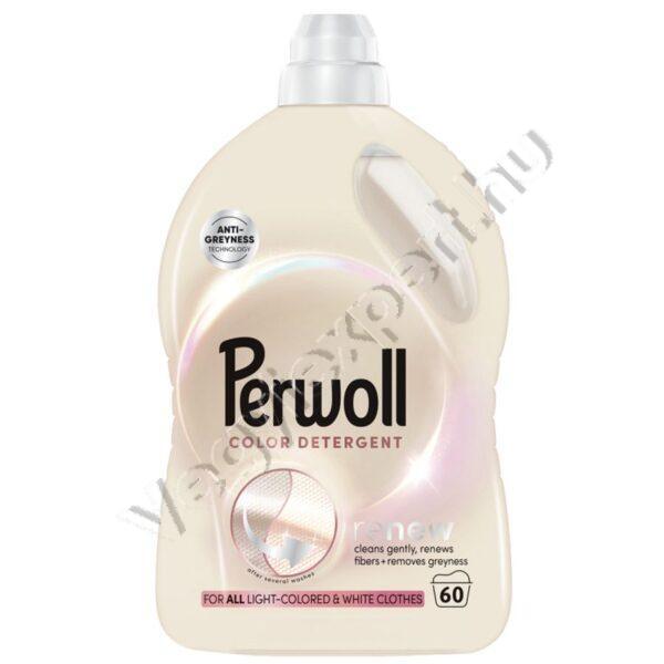Perwoll Renew Light Colored & White Clothes Folyékony Mosó- és Textilápoló Szer 3 L / 60 mosás
