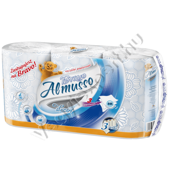 Almusso Dekor 3 Rétegű Papírtörlő 3 Tekercs
