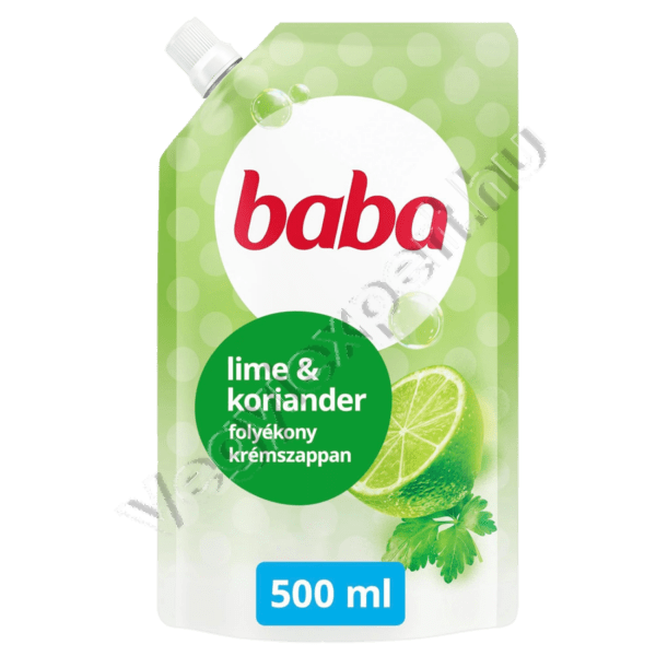 Baba folyékony szappan utántöltő antibakteriális, lime és koriander 500 ml