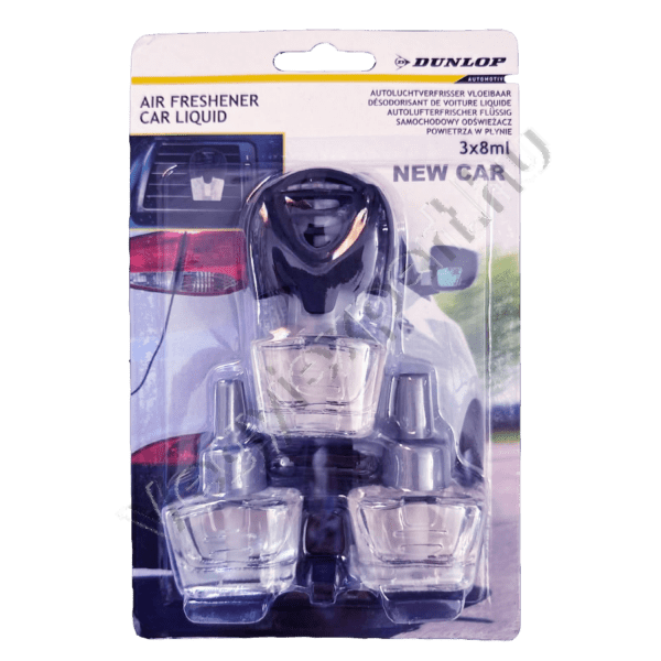 Dunlop Folyékony Autóillatosító (3x8 ml) – New Car Illat