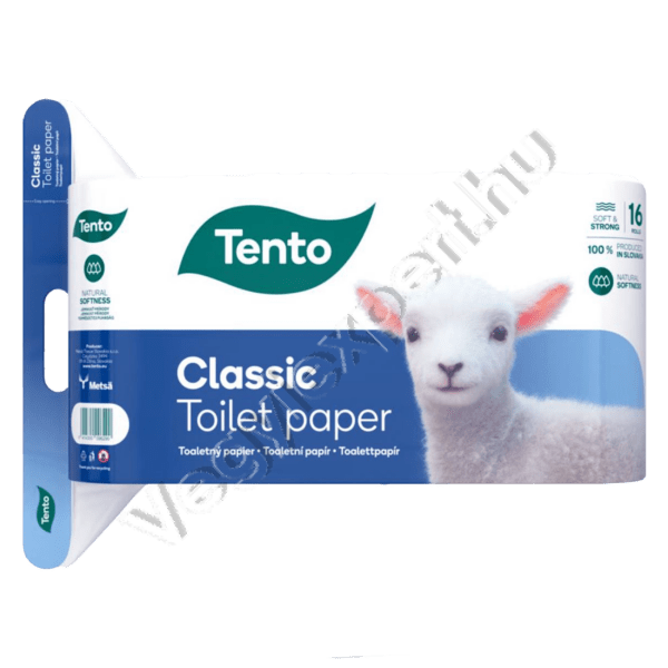 Tento toalettpapír clessic fehér 3 rétegű 16 tekercs