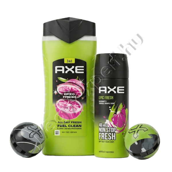 Axe Epic Fresh ajándék csomag Tusfürdő 250 ml-Deo 150 ml-cipő illatosító ball