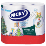 Nicky Happy Life Konyhai Papírtörlő 2 rétegű – 2 tekercs, 100 lap