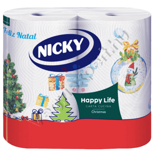Nicky Happy Life Konyhai Papírtörlő 2 rétegű – 2 tekercs, 100 lap